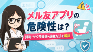 メル友アプリの危険性は？評判・サクラ疑惑・退会方法を解説