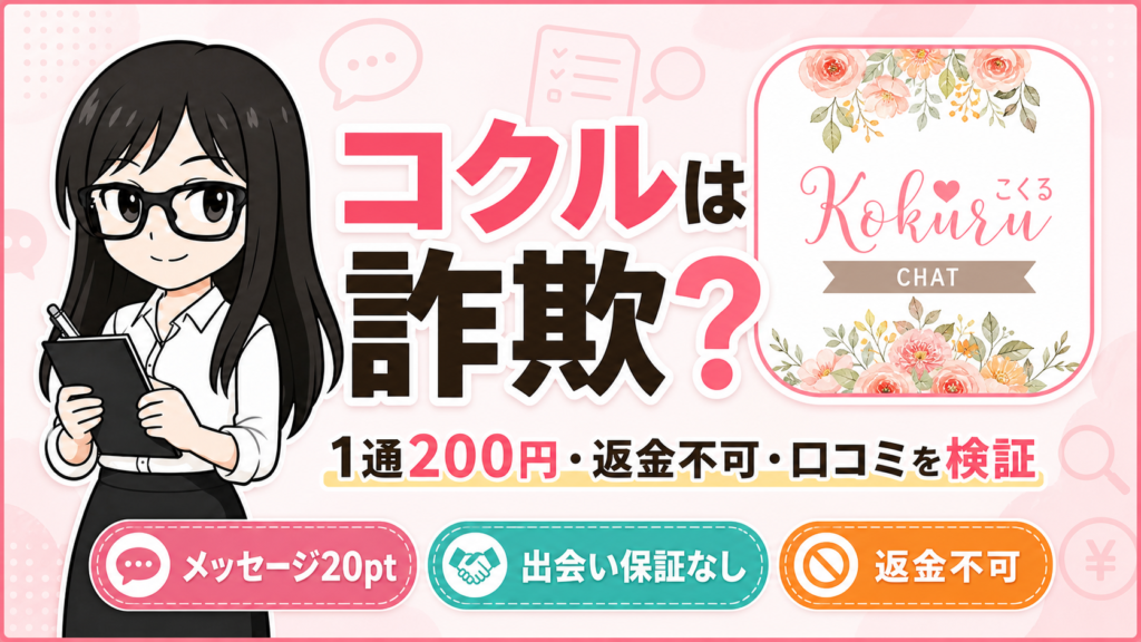 コクルの料金・規約・口コミを検証するアイキャッチ